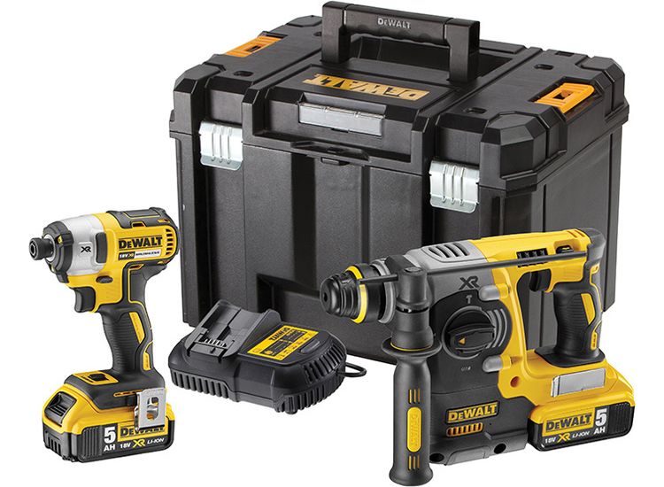 DEWALT DCK2532P2 XR Brushless Twin Pack 18V 2 x 5.0Ah Li-ion