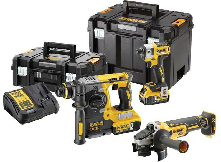 DEWALT DCK305P2T XR Brushless Triple Kit 18V 2 x 5.0Ah Li-ion