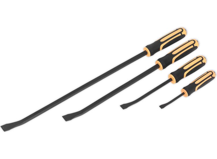 Sealey S01138 Angled Prybar Set with Hammer Cap 4pc