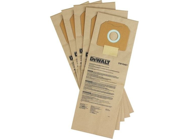 DEWALT DWV9401 Paper Dust Bag (Pack 5)