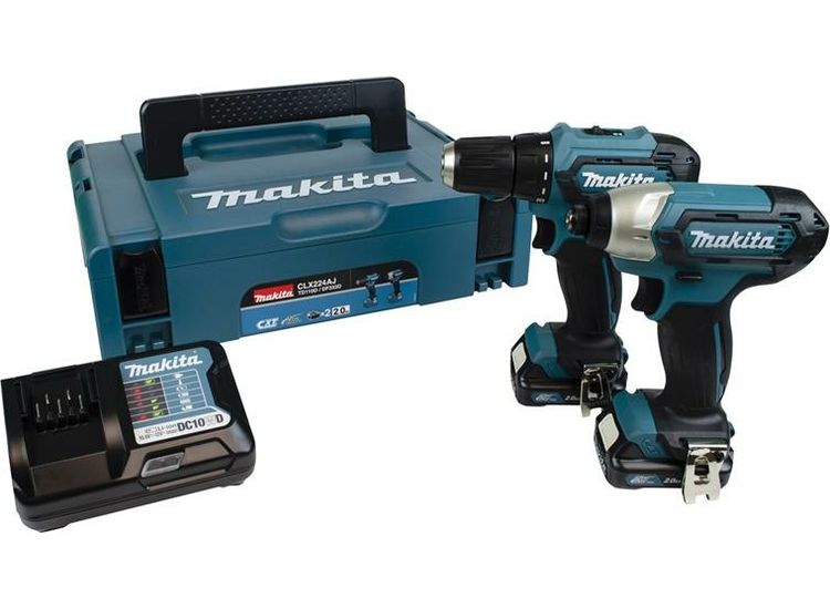 Makita CLX224AJ 12Vmax CXT Twin Pack 12V 2 x 2.0Ah