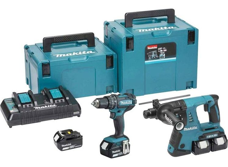 Makita DLX2137PTJ LXT Twin Pack 18V 4 x 5.0Ah Li-ion