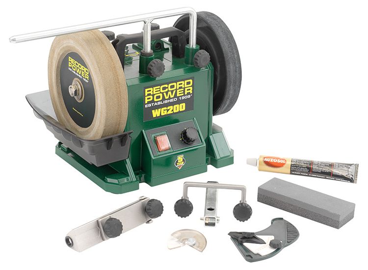 Record Power WG200 200mm (8in) Whetstone Grinder 160W 240V