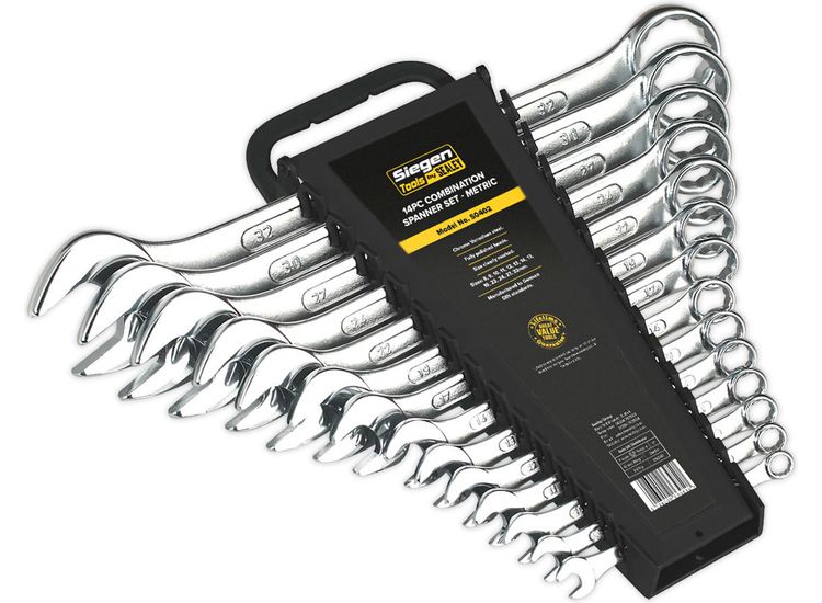 Sealey S0402 Combination Spanner Set 14pc Metric
