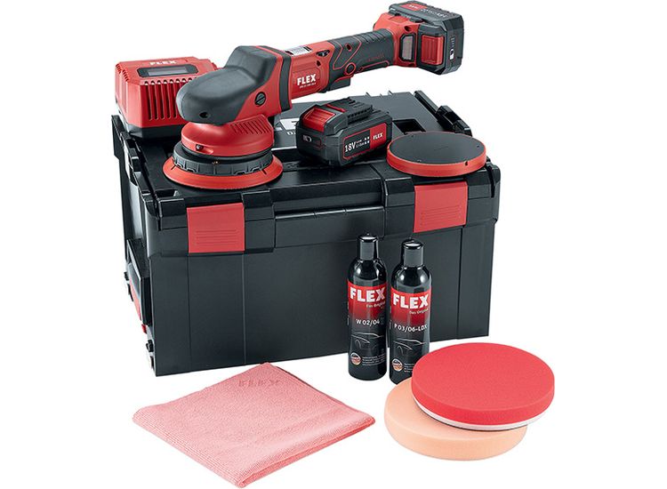 Flex Power Tools Random Orbital Polisher 150mm 18V 2 x 5.0Ah Li-ion