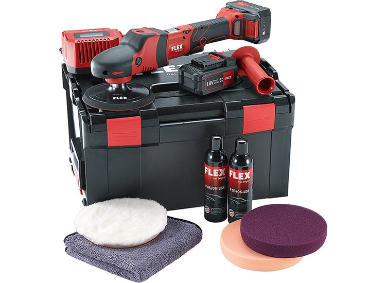Flex Power Tools Rotary Polisher 150mm 18V 2 x 5.0Ah Li-ion