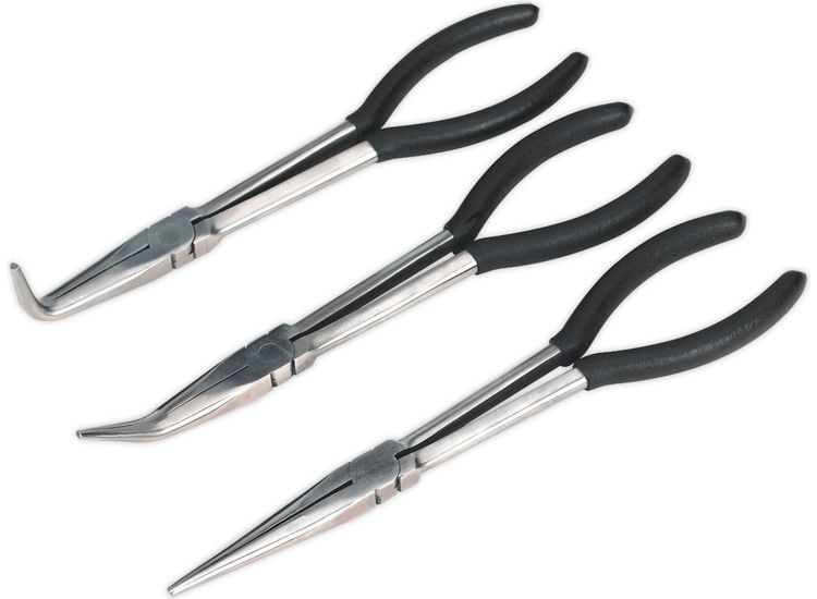 Sealey S0433 Needle Nose Pliers Set 3pc 275mm