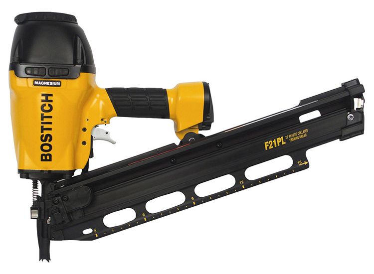 Bostitch F21PL-E Pneumatic Roundhead &amp; MCN Stick Nailer 38-90mm