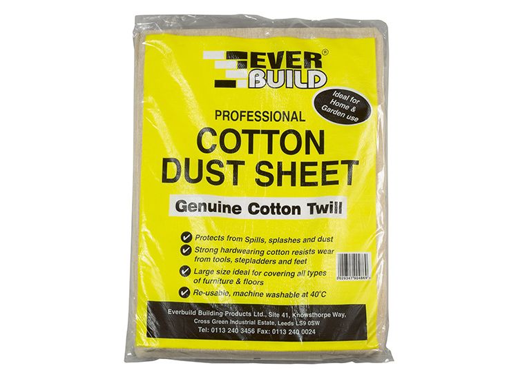 Everbuild Cotton Dust Sheet 3.6 x 2.7m