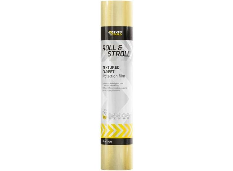Everbuild Roll &amp; Stroll Textured Non-Slip Carpet Protector 600mm x 75m