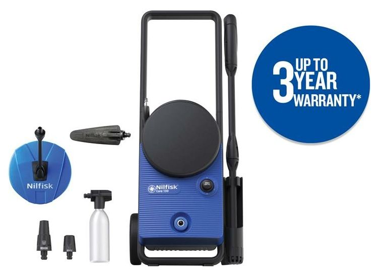 Nilfisk Alto (Kew) CORE 130 Home &amp; Garden Powercontrol Pressure Washer 130 bar 240V