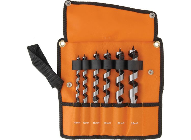 Bahco 9526 Combination Wood Auger Bit Set, 6 Piece 10-25mm