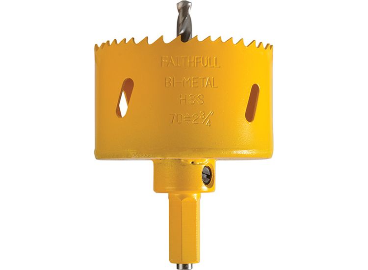 Faithfull Soffit Cutter Holesaw 70mm One Piece