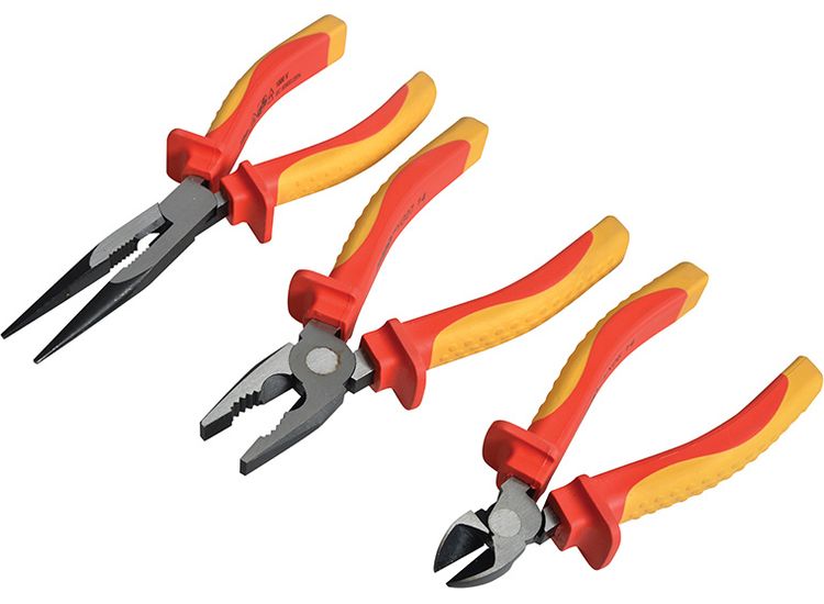 Faithfull VDE Pliers Set with Pouch, 3 Piece