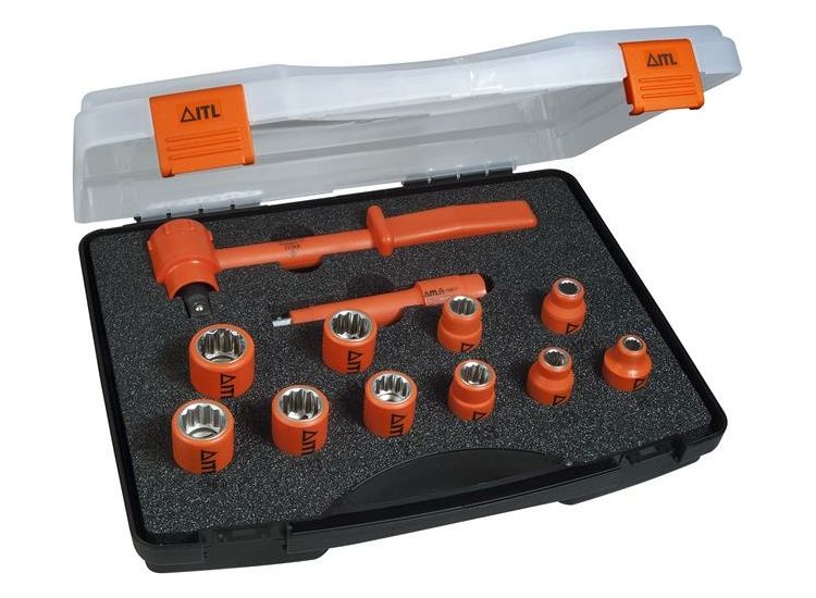 ITL Insulated Insulated Socket Set of 12 1/2in Drive