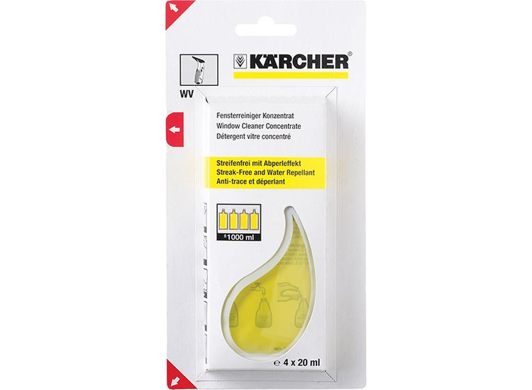 Karcher Glass Cleaning Sachets (4x20ml)