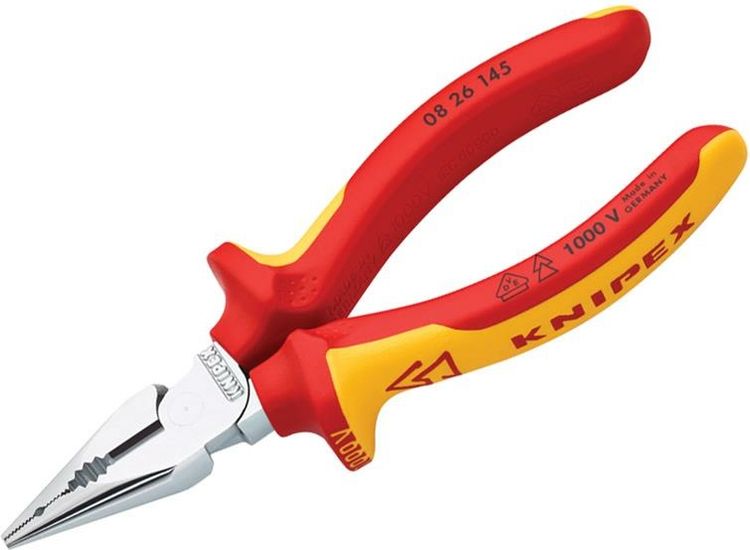 Knipex VDE High Leverage Needle Nose Pliers 145mm