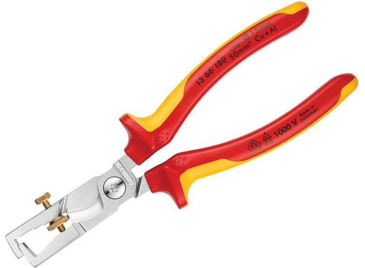 Knipex VDE StriX Insulation Stripper with Cable Shears 180mm