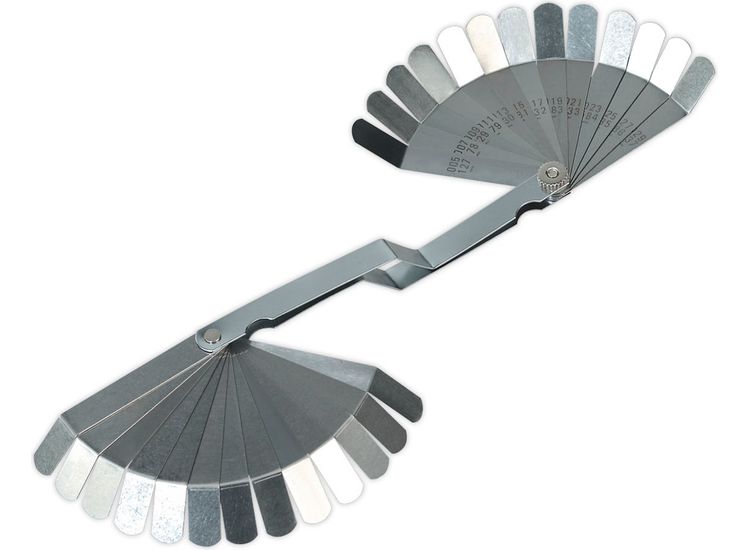 Sealey S0515 Feeler Gauge 26 Blade Offset - Dual Marked