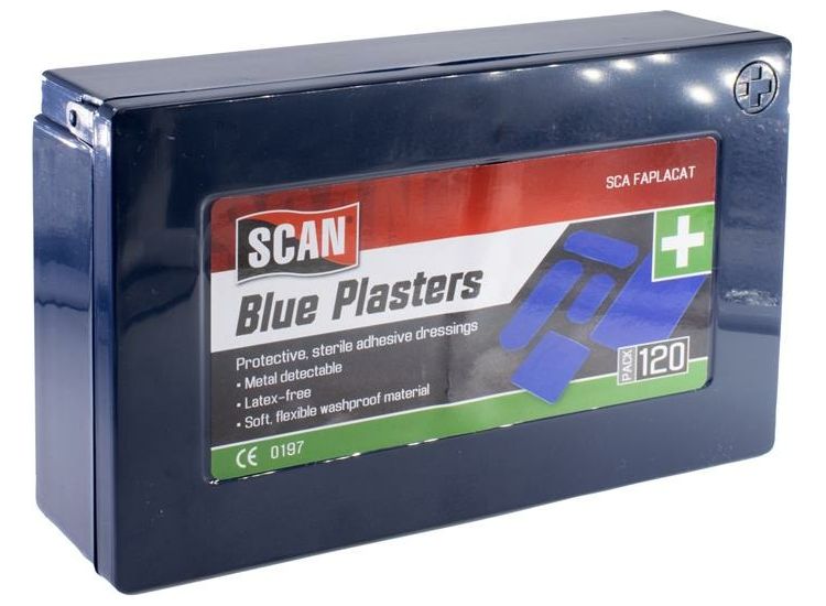 Scan Assorted Hypoallergenic Blue Plasters 120