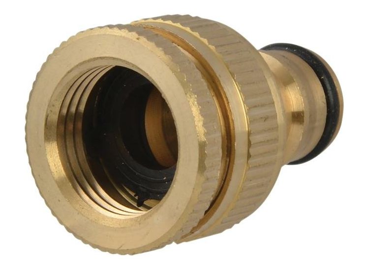 Faithfull Brass Dual Tap Connector 12.5-19mm (1/2 - 3/4in)
