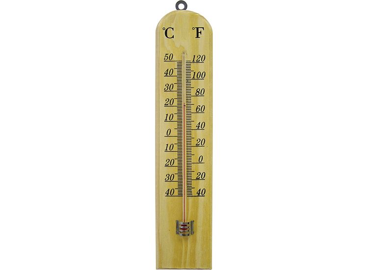 Faithfull Wooden Wall Thermometer
