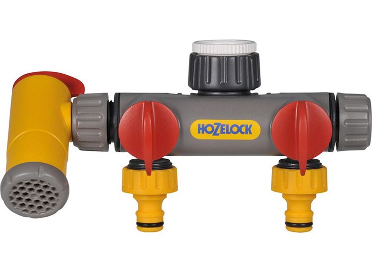 Hozelock 2250 Flowmax 3-Way Tap Connector 1/2 - 1in BSP