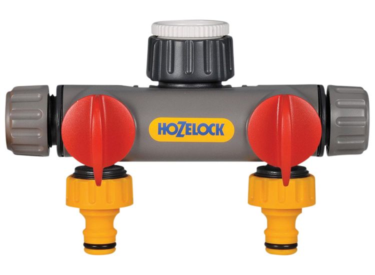 Hozelock 2252 2-Way Tap Connector 1/2 - 1in BSP