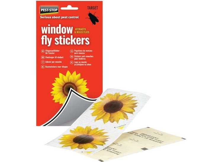 Pest-Stop (Pelsis Group) Window Fly Stickers (Pack 4)