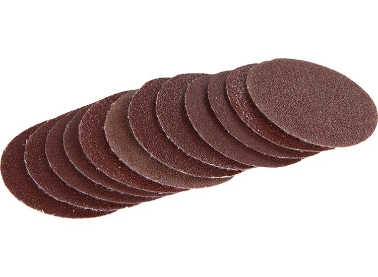 Silverline Hook and Loop Sanding Discs 50mm 60pk 20 x 60, 20 x 80, 20 x 120G