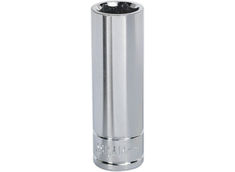 Sealey S0592 WallDrive&amp;reg; Socket 14mm Deep 3/8"Sq Drive