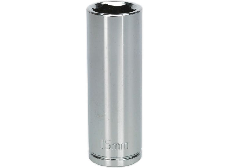 Sealey S0593 WallDrive&amp;reg; Socket 15mm Deep 3/8"Sq Drive