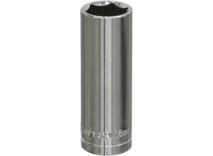 Sealey S0594 WallDrive&amp;reg; Socket 16mm Deep 3/8"Sq Drive