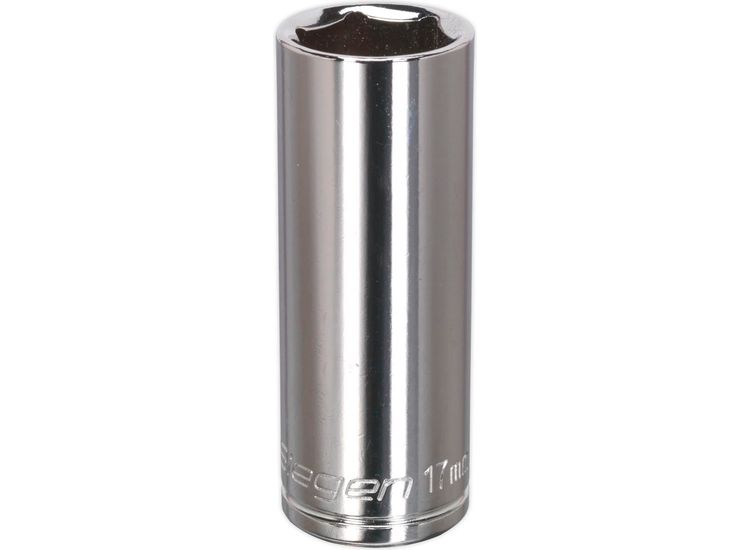 Sealey S0595 WallDrive&amp;reg; Socket 17mm Deep 3/8"Sq Drive