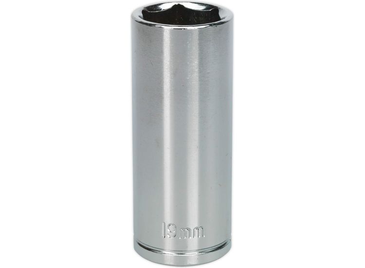 Sealey S0597 WallDrive&amp;reg; Socket 19mm Deep 3/8"Sq Drive