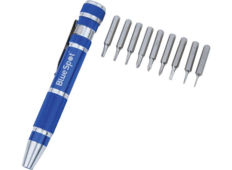 BlueSpot Tools 9-in-1 Screwdriver Bit Set