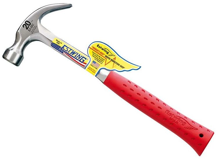 Estwing Curved Claw Hammer, Vinyl Grip