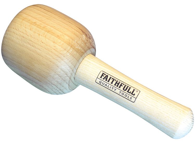 Faithfull Heavy-Duty Carver's Mallet Beech 90mm