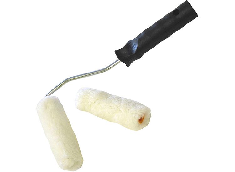 Faithfull Mini Roller Kit Frame &amp; 2 Refills 100mm (4in)