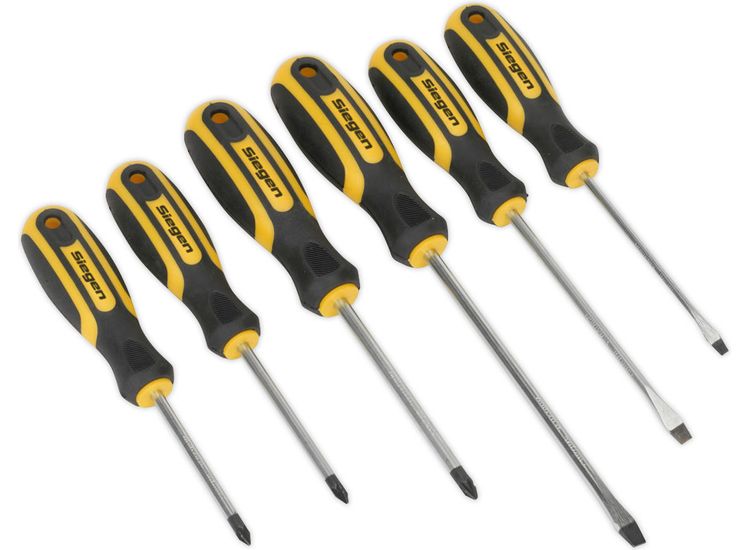 Sealey S0615 Soft Grip Screwdriver Set 6pc