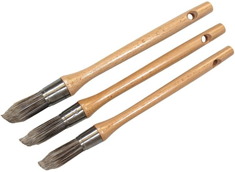 Faithfull Pointed Brush Set, 3 Piece