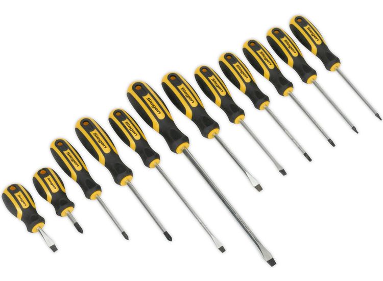 Sealey S0616 Soft Grip Screwdriver Set 12pc