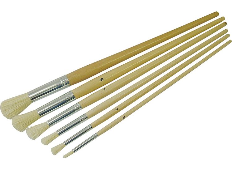 Faithfull Round Fitch Brush Set. 6 Piece