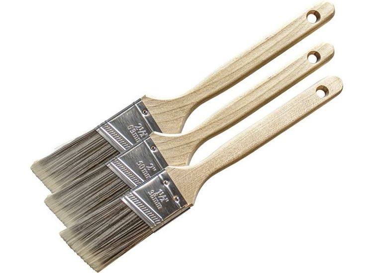 Faithfull Tradesman Synthetic Sash Brush Set, 3 Piece