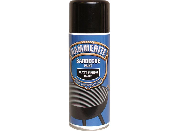 Hammerite BBQ Paint Aerosol Black Matt 400ml