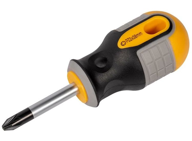 Roughneck Stubby Screwdriver Pozidriv Tip PZ2 x 38mm