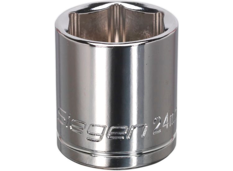 Sealey S0661 WallDrive&amp;reg; Socket 24mm 1/2"Sq Drive