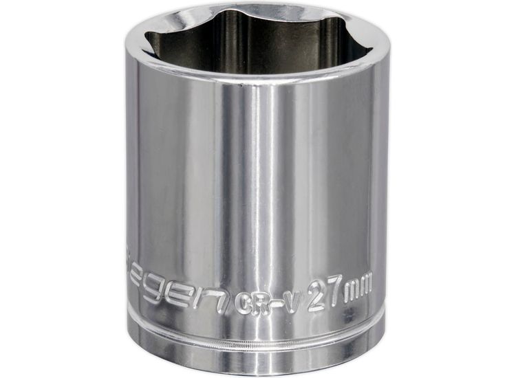 Sealey S0663 WallDrive&amp;reg; Socket 27mm 1/2"Sq Drive