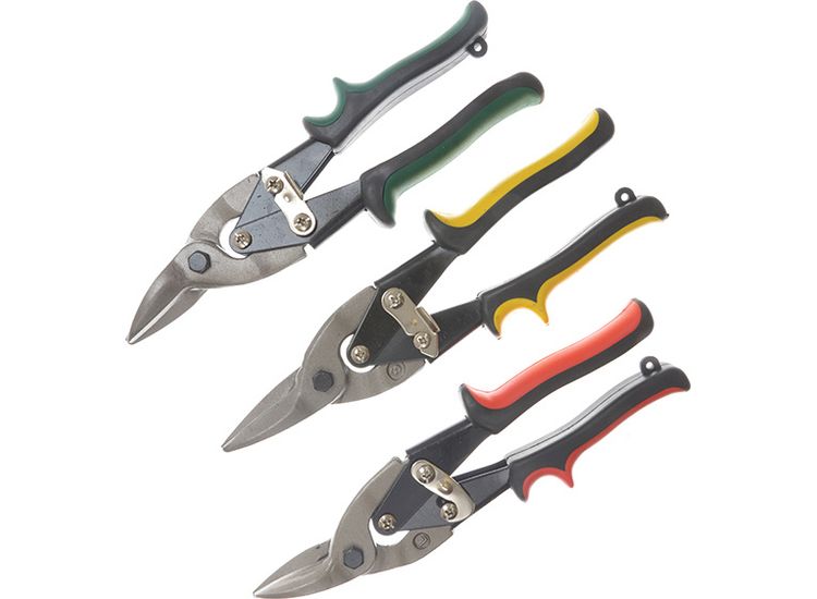 BlueSpot Tools Aviation Tinsnips Set, 3 Piece