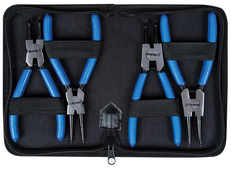 BlueSpot Tools Circlip Pliers Set, 4 Piece